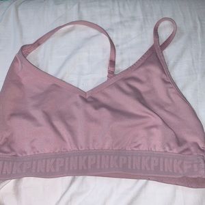 pink sports bra